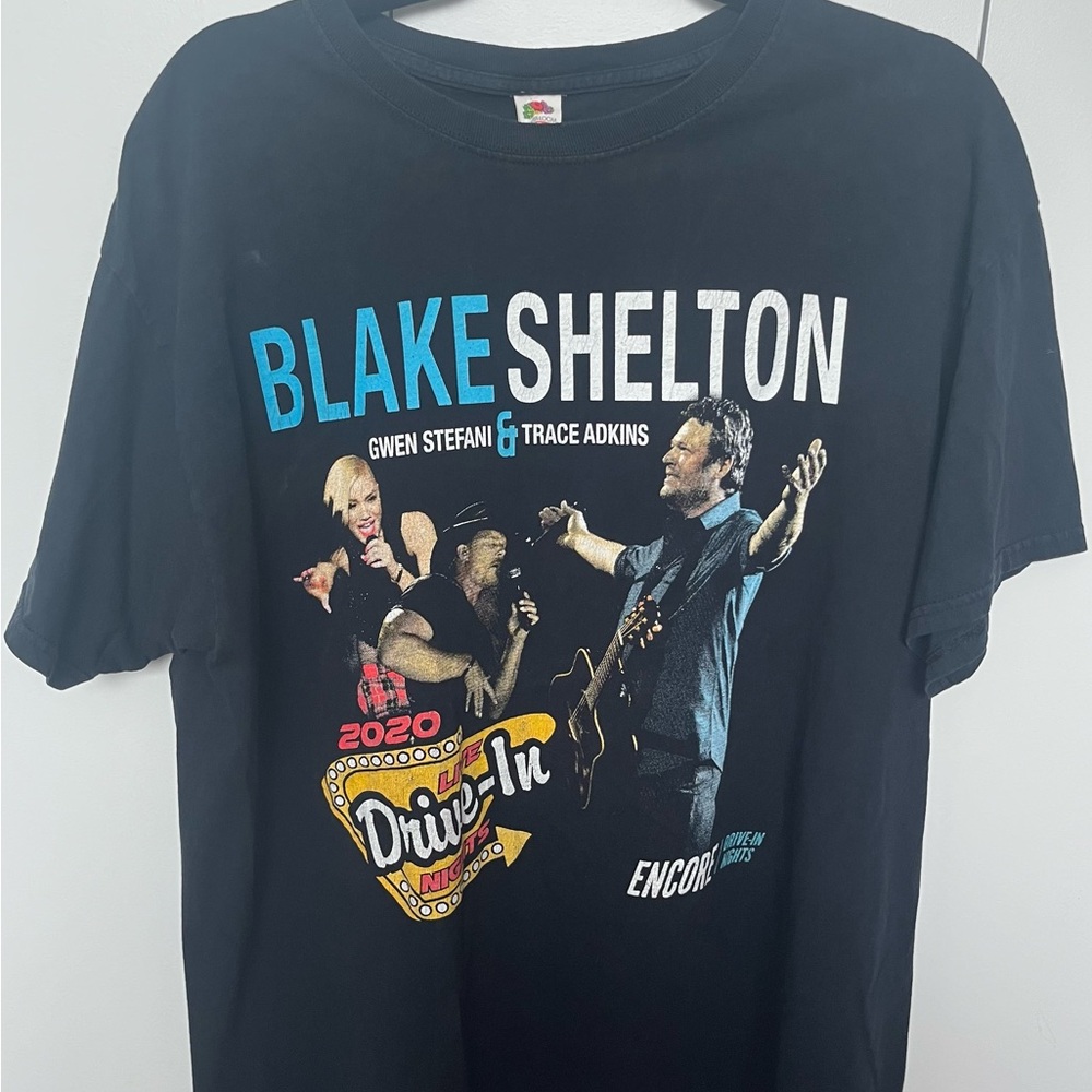 Blake Shelton Gwen Stefani Encore Drive-In Nights 2020 Concert Merch Men’s Large